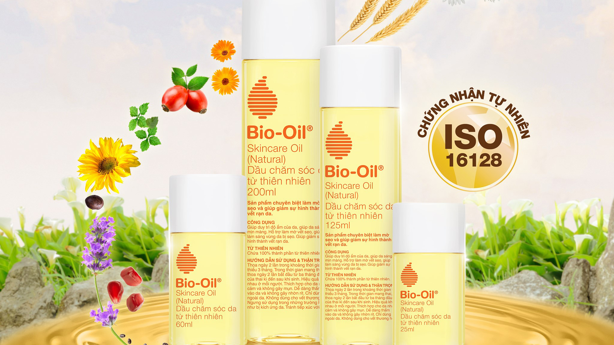 Bật mí công thức giảm rạn da đình đám đến từ Bio-oil Skincare Natural