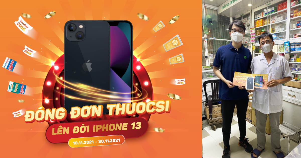 Công bố kết quả chương trình Đóng Đơn Thuocsi - Lên Đời Iphone 13