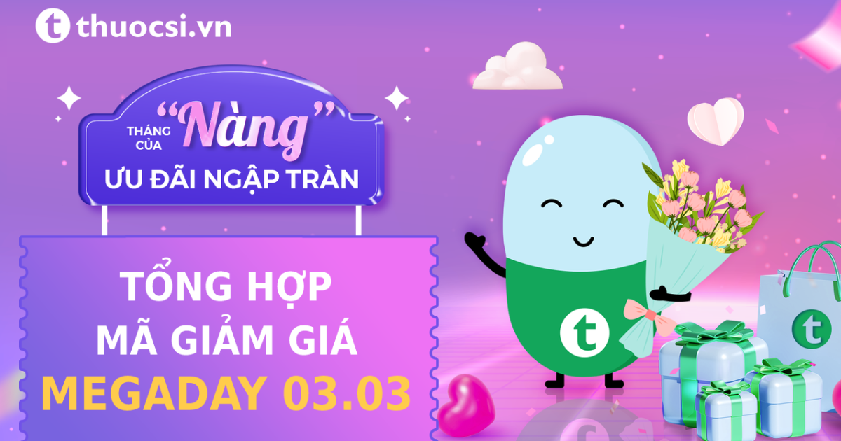 Tổng hợp mã giảm giá Megaday 03.03.2022 tại thuocsi.vn