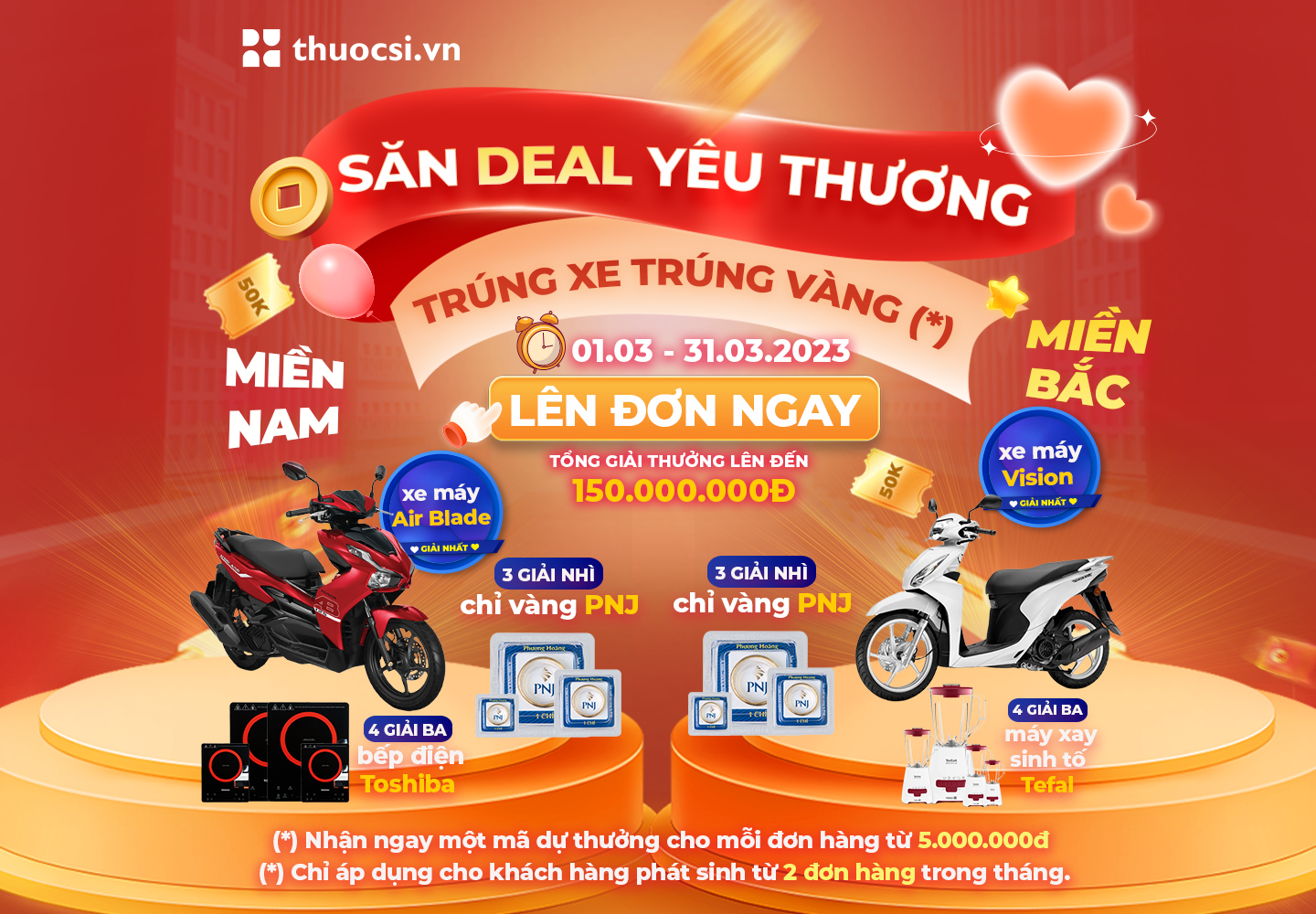 Mừng Quốc Tế Phụ nữ: Săn deal yêu thương, trúng xe trúng vàng 