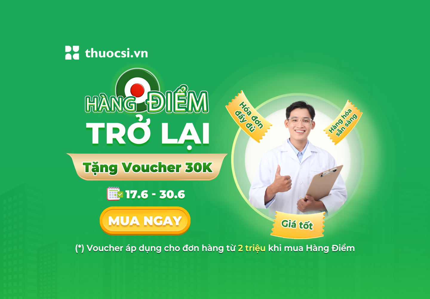 Hàng Điểm trở lại - tặng bạn voucher 30k