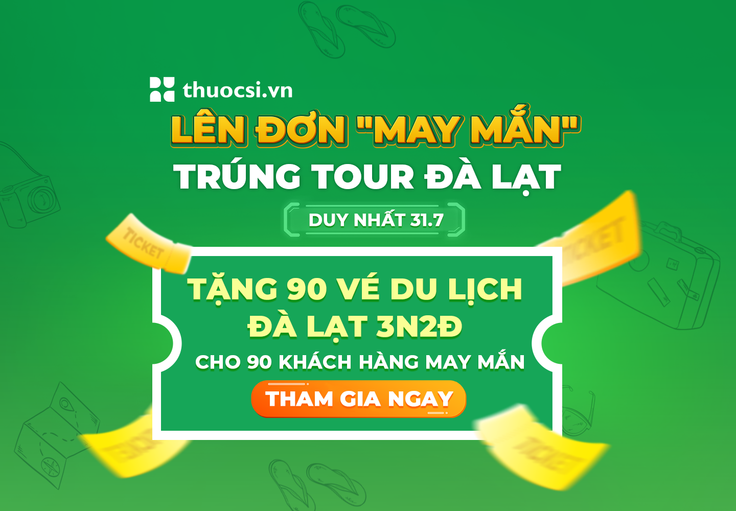 Duy nhất 31.7.2023: Lên Đơn 