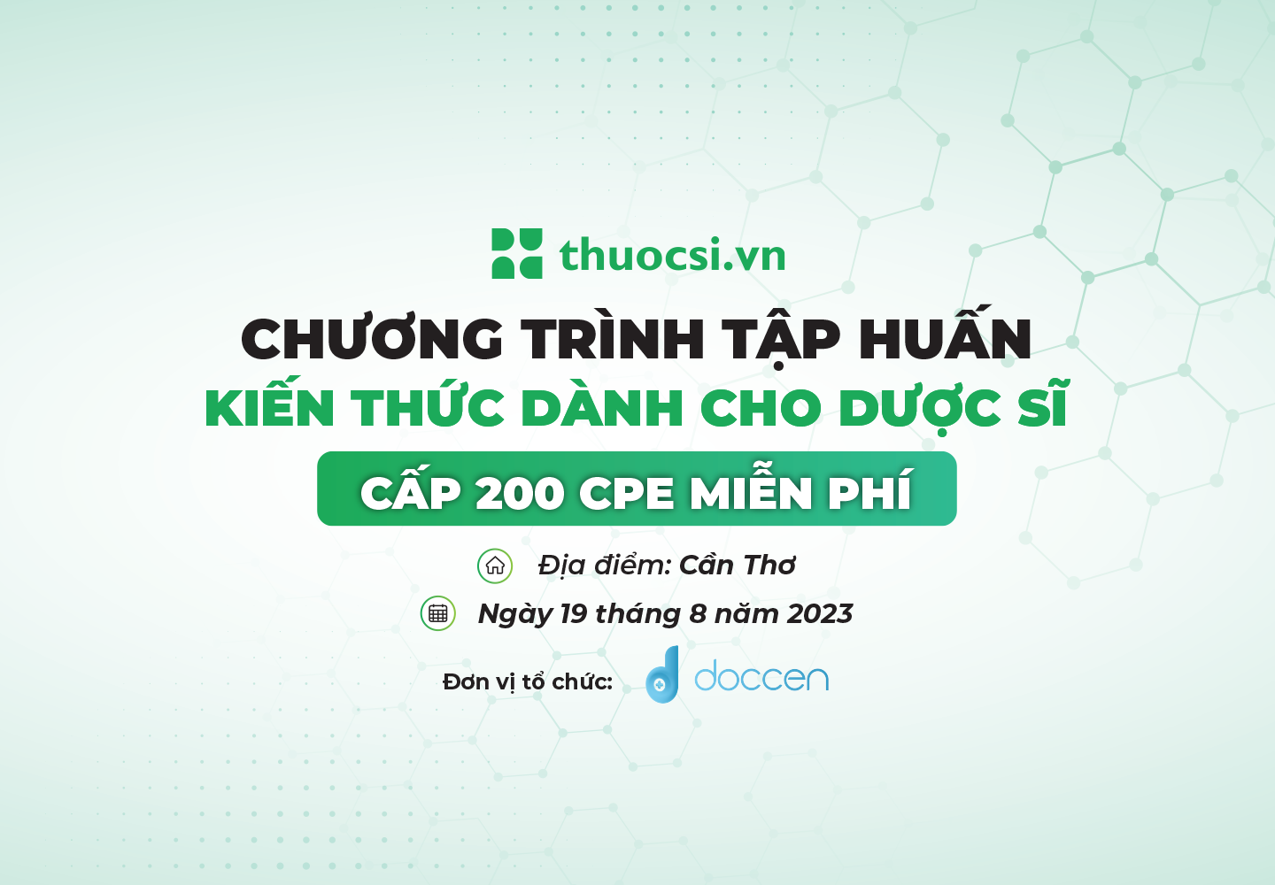 Buymed triển khai chương trình tập huấn kiến thức, cấp chứng chỉ CPE miễn phí cho 200 dược sĩ Cần Thơ