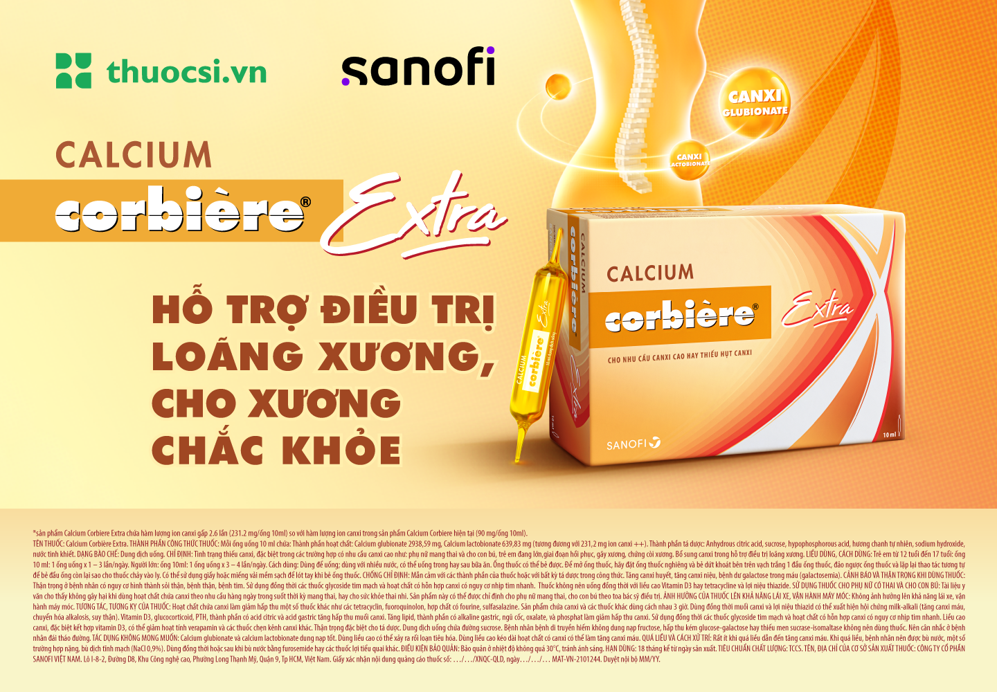 Calcium Cobiere - bổ sung calci cho xương chắc khoẻ