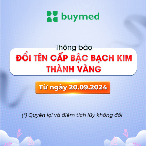 Thông báo thay đổi tên gọi của cấp bậc khách hàng Bạch Kim thành Vàng