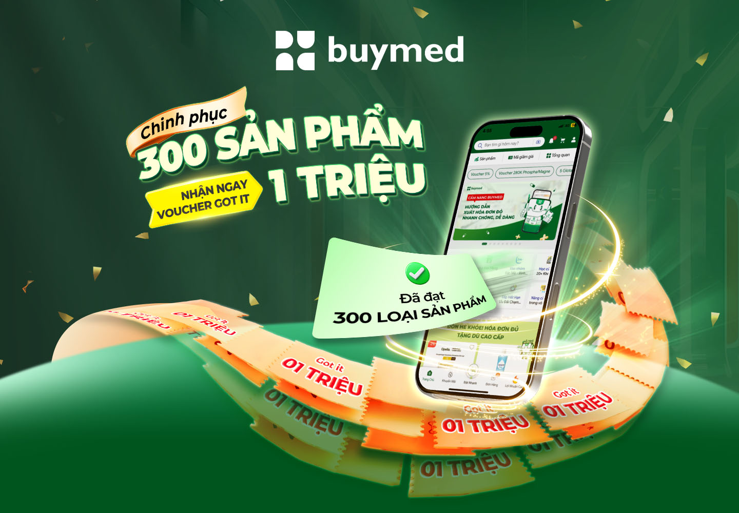CHINH PHỤC 300 SẢN PHẨM – NHẬN NGAY VOUCHER 1 TRIỆU!