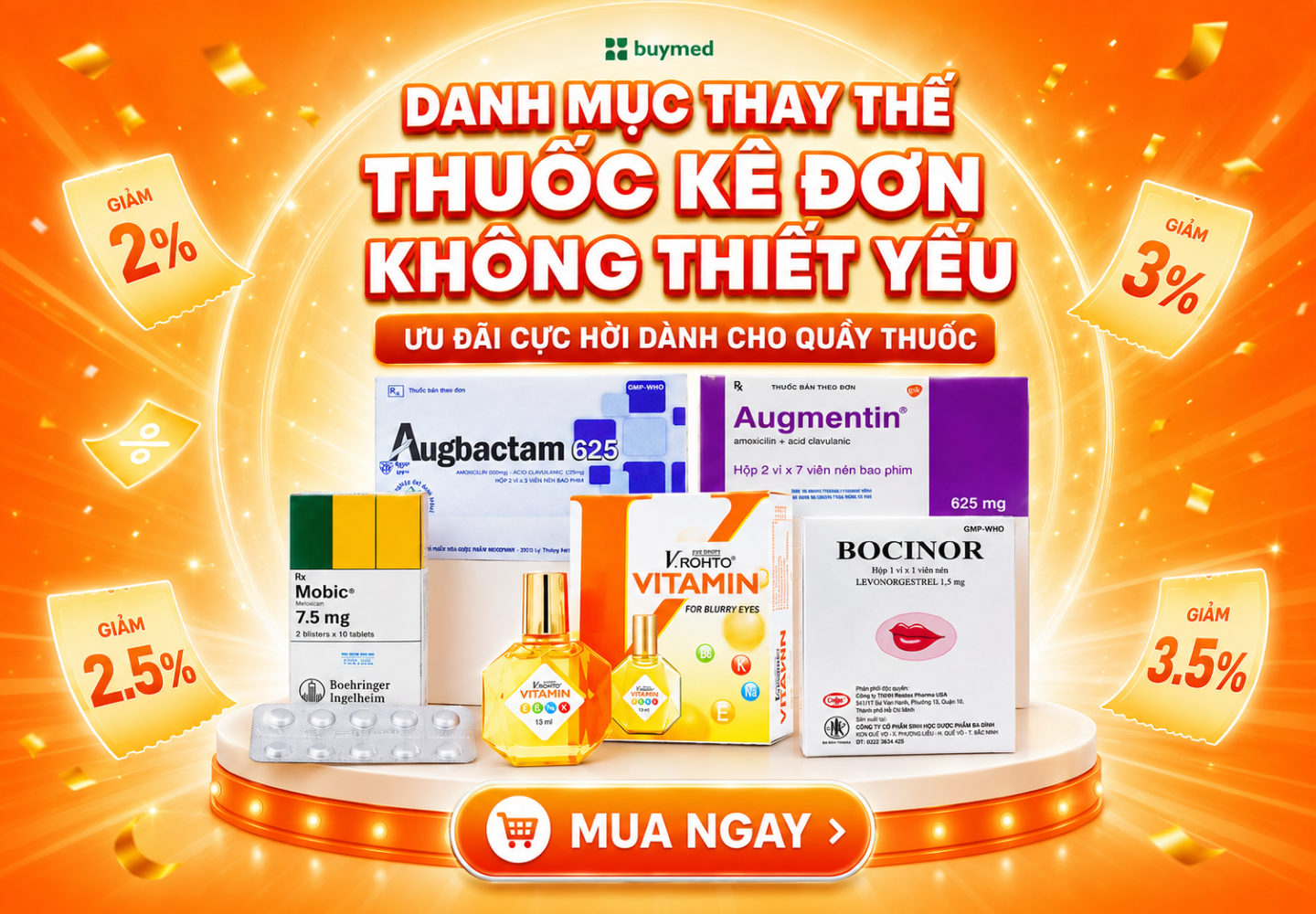 THAM KHẢO DANH SÁCH SẢN PHẨM THAY THẾ THUỐC KÊ ĐƠN KHÔNG THIẾT YẾU